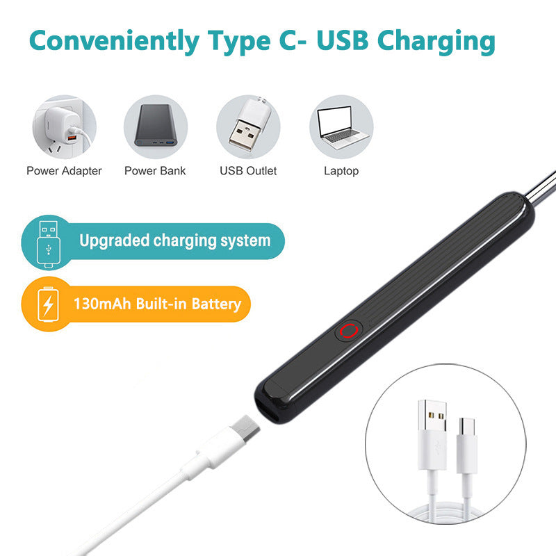 NE3 Ear Cleaner With Camera LED Light Wireless Ear Endoscope Ear Cleaning Kit For I-phone