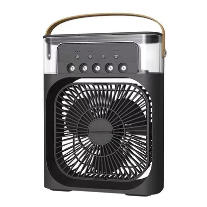 Summer Cooling Fan 3 In 1 Portable Desktop Humidifier USB Mini Air Conditioners Night Light Water Mist For Home, Office