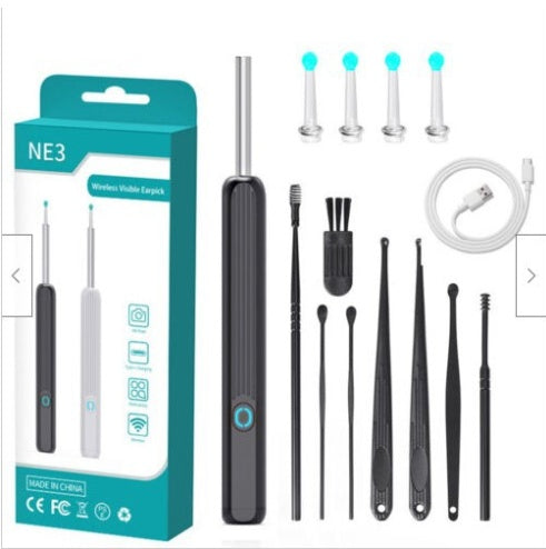NE3 Ear Cleaner With Camera LED Light Wireless Ear Endoscope Ear Cleaning Kit For I-phone